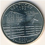 USA, Quarter dollar, 2001