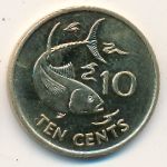 Сейшелы, 10 центов (2007–2012 г.)