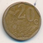 ЮАР, 20 центов (2002–2015 г.)