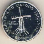 Turks and Caicos Islands, 10 crowns, 1976–1977