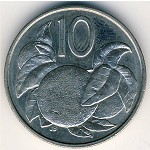 Острова Кука, 10 центов (1987–1994 г.)