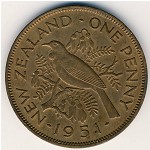 Новая Зеландия, 1 пенни (1949–1952 г.)