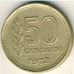 Аргентина, 50 сентаво (1970–1976 г.)