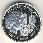 Guernsey, 1 pound, 1997