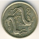 Кипр, 2 цента (1985–1990 г.)