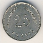 Finland, 25 pennia, 1921–1940