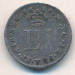 Great Britain, 3 pence, 1685–1688