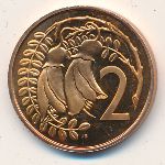 Новая Зеландия, 2 цента (1967–1985 г.)