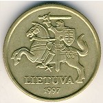 Литва, 20 центов (1997–2008 г.)