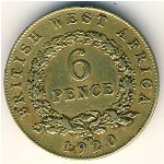 Британская Западная Африка, 6 пенсов (1920–1936 г.)