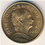 Mexico, 5 centavos, 1954–1969