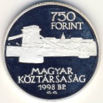 Hungary, 750 forint, 1998