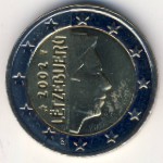 Luxemburg, 2 euro, 2002–2006