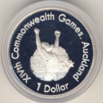 New Zealand, 1 dollar, 1989