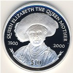 Виргинские острова, 10 долларов (2000 г.)