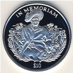 Sierra Leone, 10 dollars, 2002