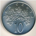 Jamaica, 10 cents, 1971–1984