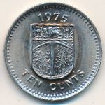 Родезия, 10 центов (1975 г.)