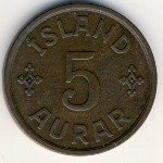 Исландия, 5 эйре (1926–1931 г.)