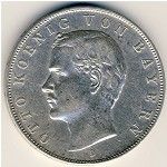 Бавария, 3 марки (1908–1913 г.)