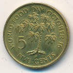 Seychelles, 5 cents, 1981