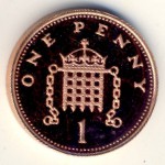 Великобритания, 1 пенни (1992–1997 г.)