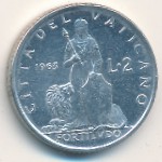 Vatican City, 2 lire, 1963