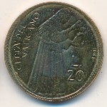 Vatican City, 20 lire, 1975