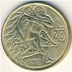 San Marino, 20 lire, 1973