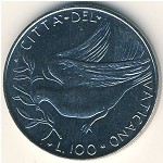 Vatican City, 100 lire, 1970–1977