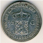 Netherlands, 1/2 gulden, 1921–1930