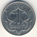 Poland, 1 zloty, 1929