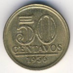 Brazil, 50 centavos, 1956