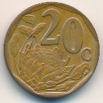 South Africa, 20 cents, 2007–2020