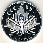 Canada, 1 dollar, 2000