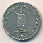 Гавайские острова, 1 доллар (1980 г.)