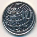 Каймановы острова, 10 центов (1992–1996 г.)