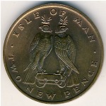Isle of Man, 2 new pence, 1971–1975