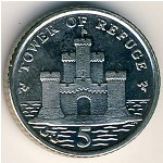 Isle of Man, 5 pence, 2004–2012