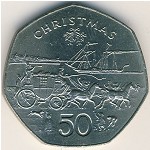 Isle of Man, 50 pence, 1980
