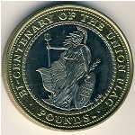 Gibraltar, 2 pounds, 2001