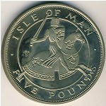 Isle of Man, 5 pounds, 1984