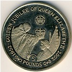 Gibraltar, 5 pounds, 2002