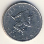 Isle of Man, 10 pence, 1976–1977