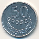 Poland, 50 groszy, 1986–1987