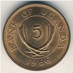 Уганда, 5 центов (1966–1975 г.)