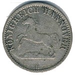 Ганновер, 1/2 гроша (1858–1865 г.)