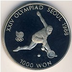 South Korea, 1000 won, 1987