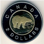 Canada, 2 dollars, 1996–2003