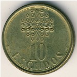 Portugal, 10 escudos, 1986–2000